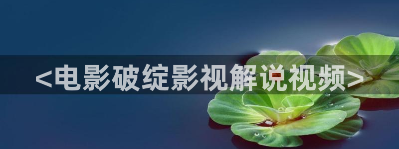 2019奇优影院：<电影破绽影视解说视频>